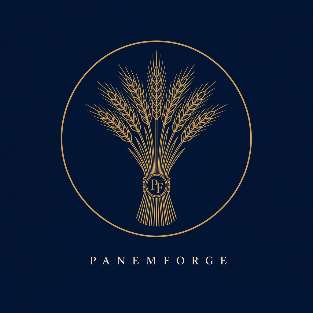 PanemForge emblem — wheat sheaf seal
